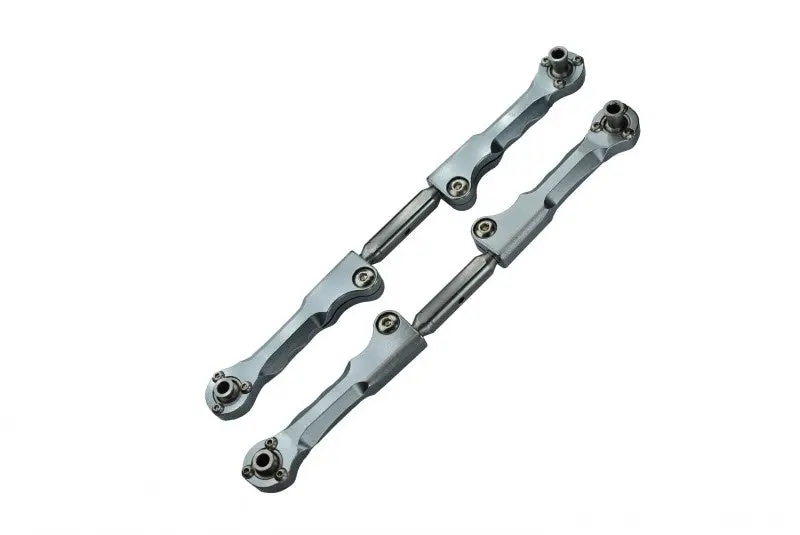 Traxxas X-Maxx 4X4 Spring Steel Front Steering Rod With Aluminum Ends - 1Pr Gray Silver 1