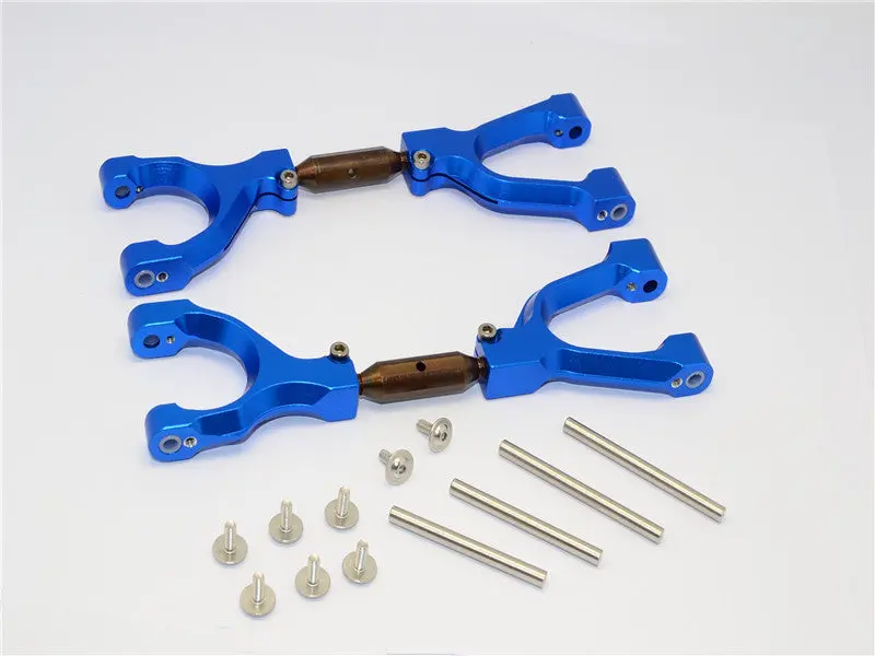 Traxxas X-Maxx 4X4 Spring Steel+Aluminum Front/Rear Adjustable Upper Arms - 1Pr Set Blue 1