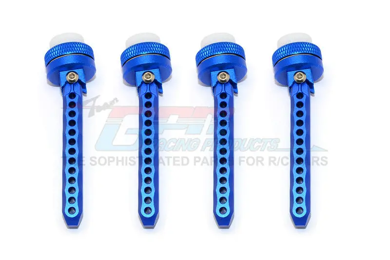 Traxxas Xo-01 Aluminum Front+Rear Adjustable Magnet Body Posts (Od20mm Magnet) - 1 Set Blue 1