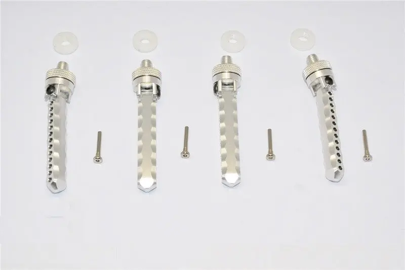 Traxxas Xo-01 Aluminum Front+Rear Adjustable Magnet Body Posts (Od20mm Magnet) - 1 Set Silver 1