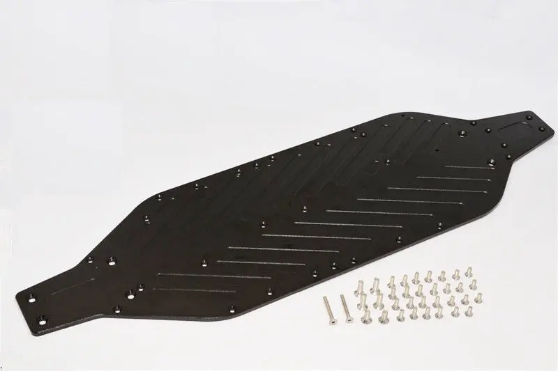 Traxxas Xo-01 Supercar Aluminum 4Mm Main Chassis With Stainless Steel Screws - 1 Set Black 1