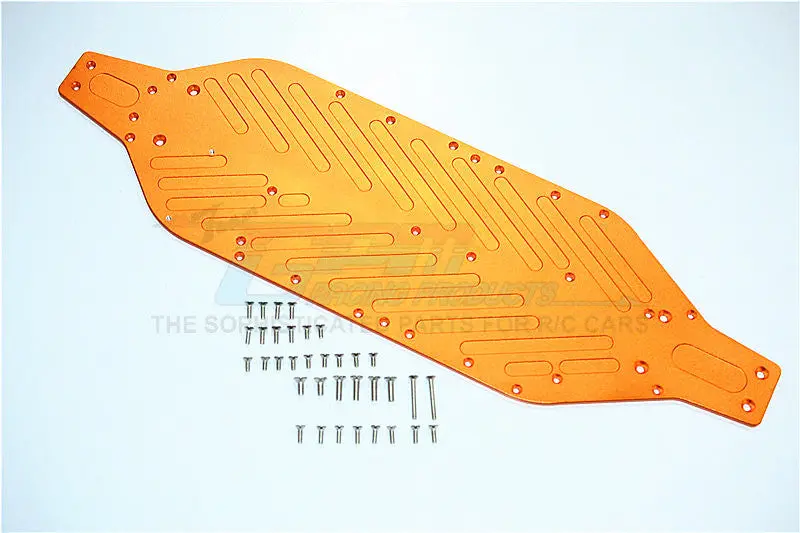 Traxxas Xo-01 Supercar Aluminum 4Mm Main Chassis With Stainless Steel Screws - 1 Set Orange 1