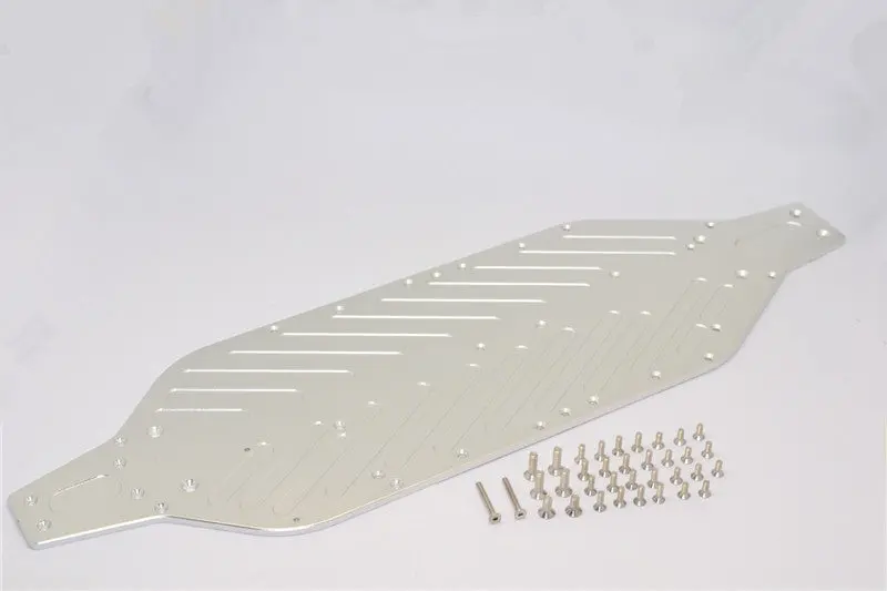 Traxxas Xo-01 Supercar Aluminum 4Mm Main Chassis With Stainless Steel Screws - 1 Set Silver 1