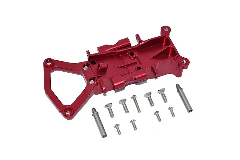 Traxxas Xo-01 Supercar Aluminum Front Gear Box Case - 12Pc Set Red 1