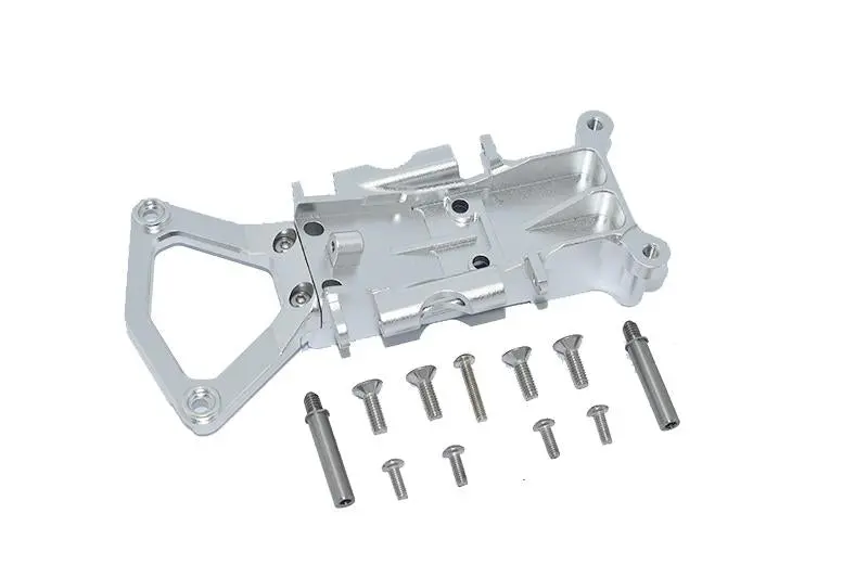 Traxxas Xo-01 Supercar Aluminum Front Gear Box Case - 12Pc Set Silver 1