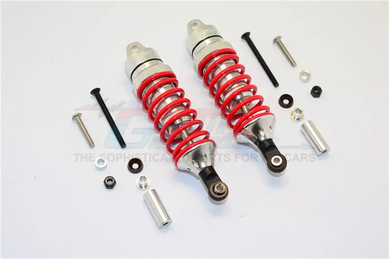 Traxxas Xo-01 Supercar Aluminum Front/Rear Adjustable Spring Damper - 1Pr Set Silver 1