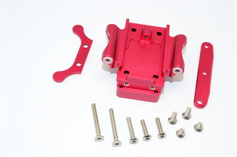 Traxxas Xo-01 Supercar Aluminum Rear Gear Box Bottom Mount With Stainless Steel Screws - 1 Set Red 1