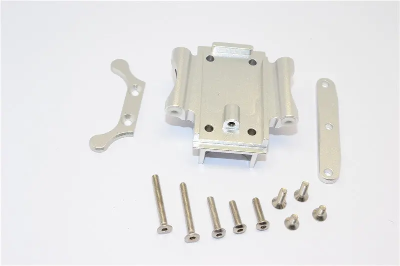Traxxas Xo-01 Supercar Aluminum Rear Gear Box Bottom Mount With Stainless Steel Screws - 1 Set Silver 1