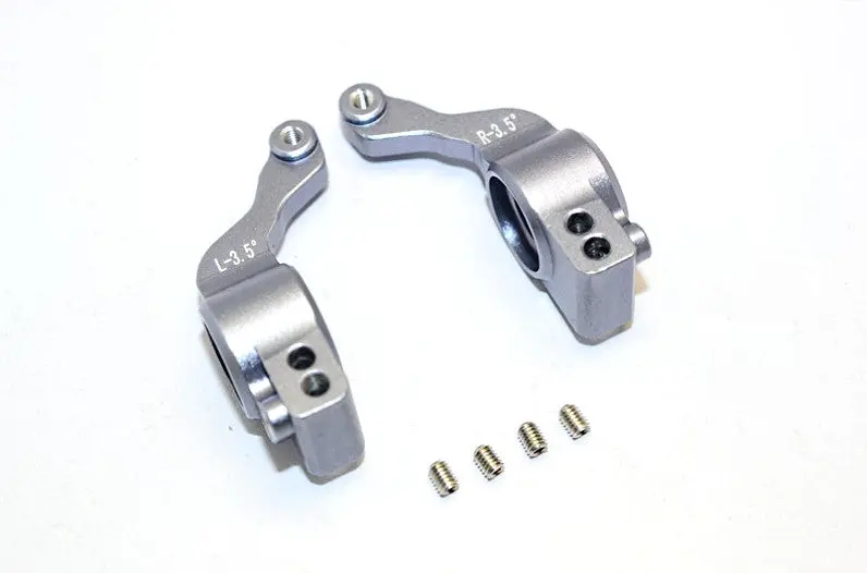 Traxxas Xo-01 Supercar Aluminum Rear Knuckle Arm (3.5 Degree Angle) - 1Pr Set Gray Silver 1