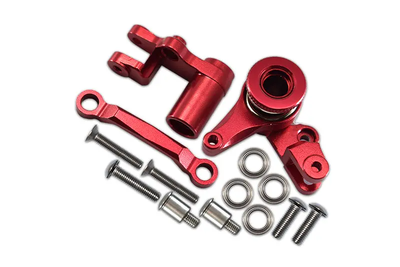Traxxas Xo-01 Supercar Aluminum Steering Assembly With Bearings & Stainless Steel Screws - 1 Set Red 1