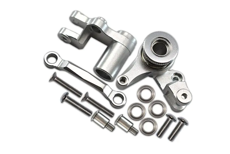 Traxxas Xo-01 Supercar Aluminum Steering Assembly With Bearings & Stainless Steel Screws - 1 Set Silver 1
