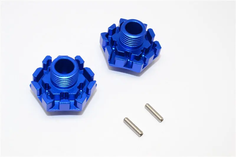 Traxxas Xo-01 Supercar Aluminum Wheel Hex Claw (0Mm) - 2Pcs Blue 1