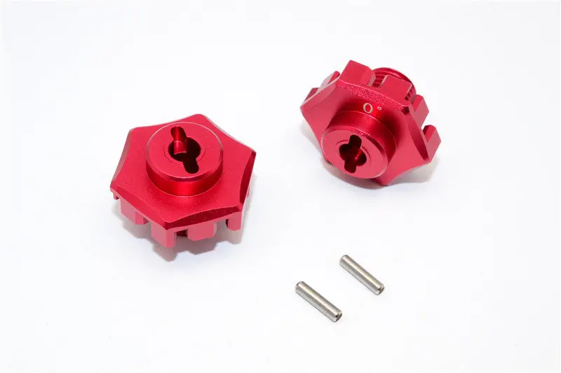 Traxxas Xo-01 Supercar Aluminum Wheel Hex Claw (0Mm) - 2Pcs Red 1