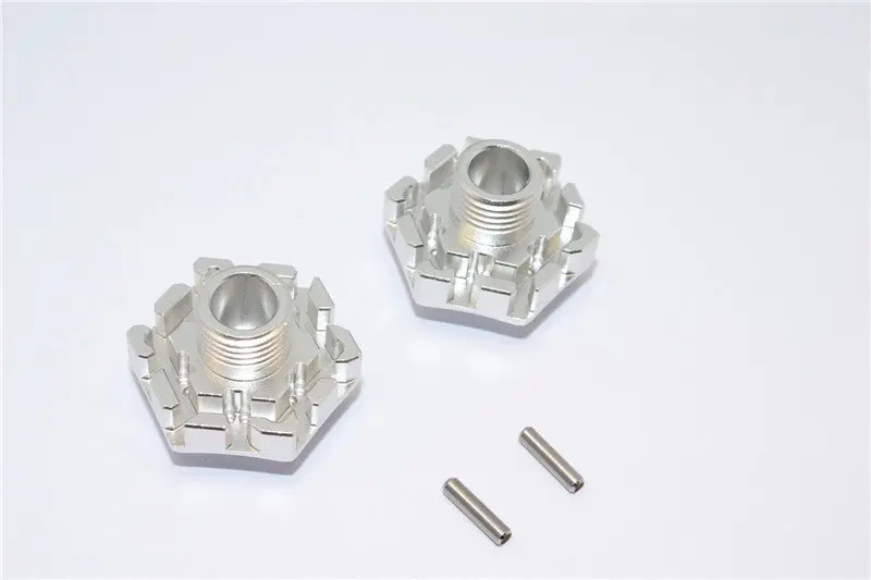 Traxxas Xo-01 Supercar Aluminum Wheel Hex Claw (0Mm) - 2Pcs Silver 1