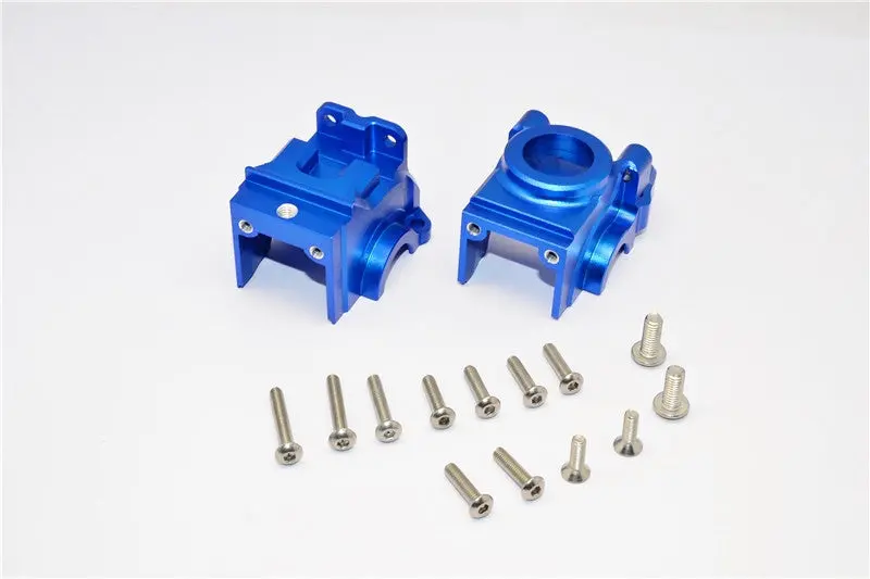 Traxxas Xo-01 Supercar / Deegan 38 Fiesta St Rally Alumimium Rear Differential Case - 1 Set Blue 1