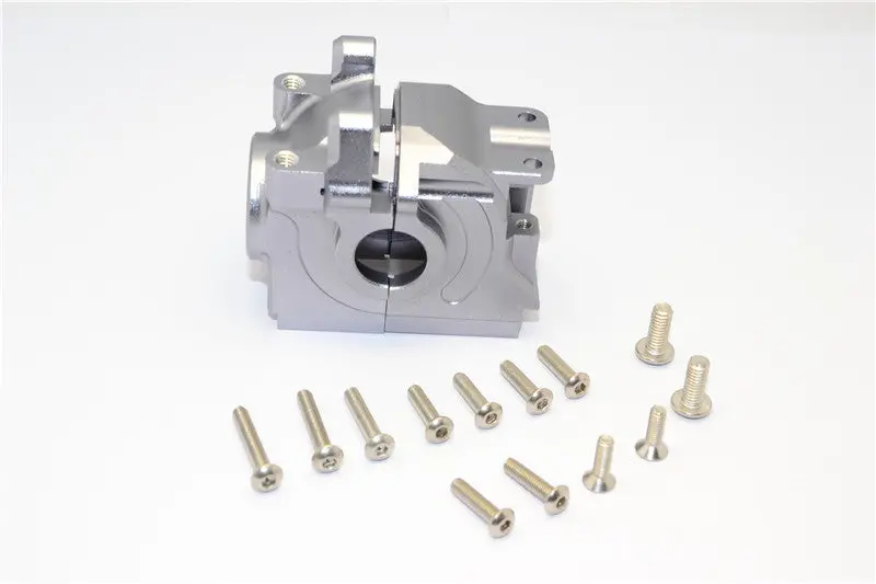 Traxxas Xo-01 Supercar / Deegan 38 Fiesta St Rally Alumimium Rear Differential Case - 1 Set Gray Silver 1