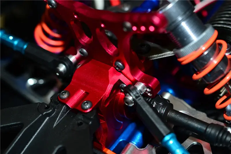 Traxxas Xo-01 Supercar / Deegan 38 Fiesta St Rally Alumimium Rear Differential Case - 1 Set Red 2