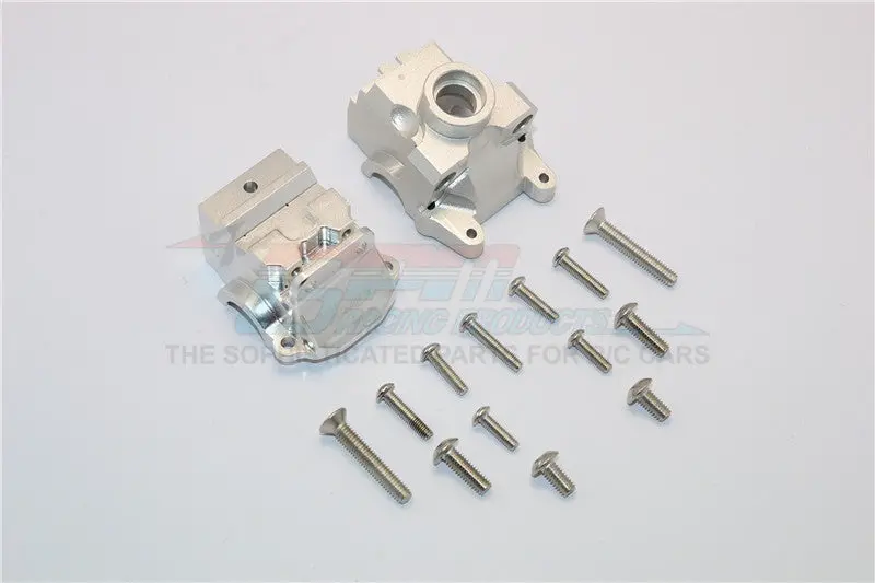 Traxxas Xo-01 Supercar / Deegan 38 Fiesta St Rally Aluminum Front Gear Box - 2Pcs Set Silver 1