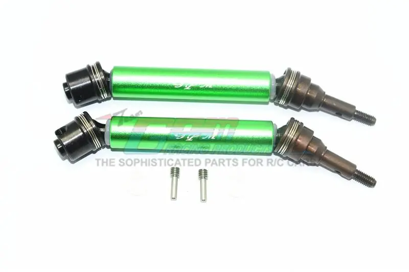 Traxxas Xo-01 Supercar Harden Steel #45 Front Axle Cvd Drive Shaft With Alloy Body - 1 Pair Set Green 1