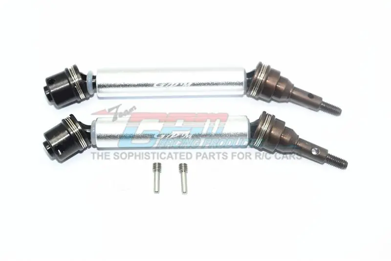 Traxxas Xo-01 Supercar Harden Steel #45 Front Axle Cvd Drive Shaft With Alloy Body - 1 Pair Set Silver 1