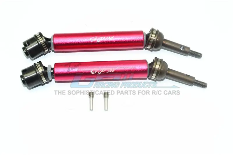 Traxxas Xo-01 Supercar Harden Steel #45 Rear Axle Cvd Drive Shaft With Alloy Body - 1 Pair Set Red 1