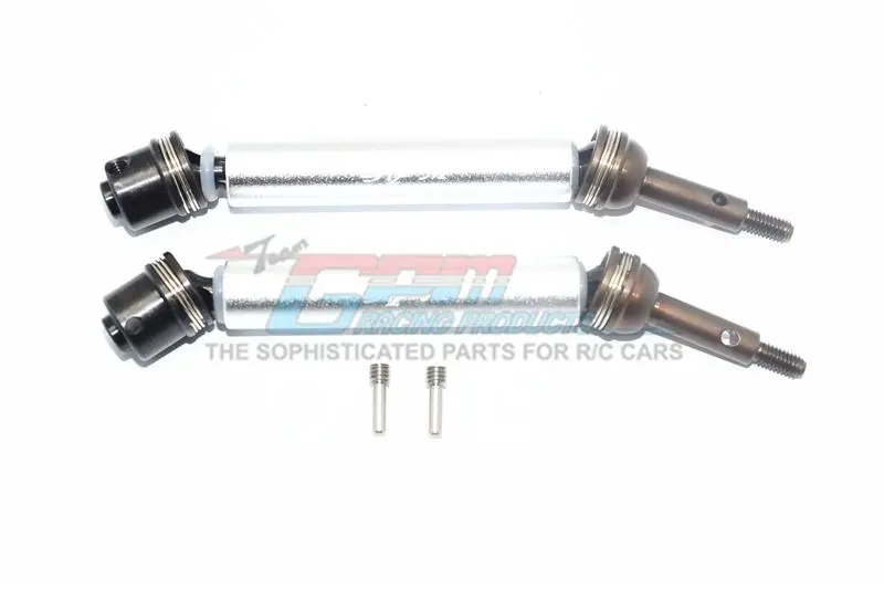 Traxxas Xo-01 Supercar Harden Steel #45 Rear Axle Cvd Drive Shaft With Alloy Body - 1 Pair Set Silver 1