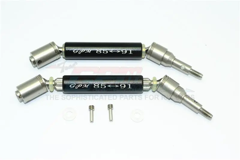 Traxxas Xo-01 Supercar Stainless Steel 304 + Aluminum Front Cvd Drive Shaft - 1Pr Set Black 1