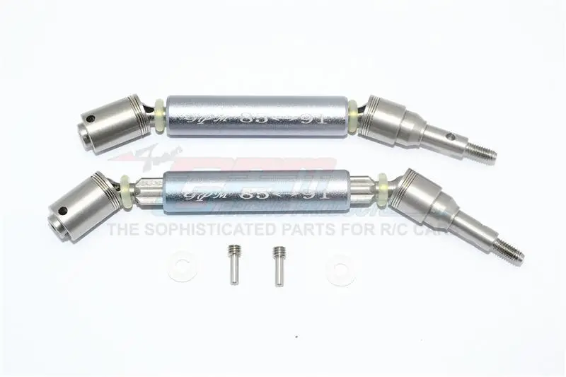 Traxxas Xo-01 Supercar Stainless Steel 304 + Aluminum Front Cvd Drive Shaft - 1Pr Set Gray Silver 1