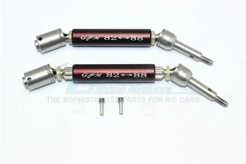 Traxxas Xo-01 Supercar Stainless Steel 304 + Aluminum Rear Cvd Drive Shaft - 1Pr Set Brown 1