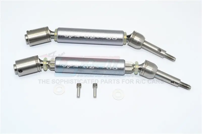 Traxxas Xo-01 Supercar Stainless Steel 304 + Aluminum Rear Cvd Drive Shaft - 1Pr Set Gray Silver 1
