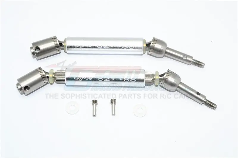 Traxxas Xo-01 Supercar Stainless Steel 304 + Aluminum Rear Cvd Drive Shaft - 1Pr Set Silver 1