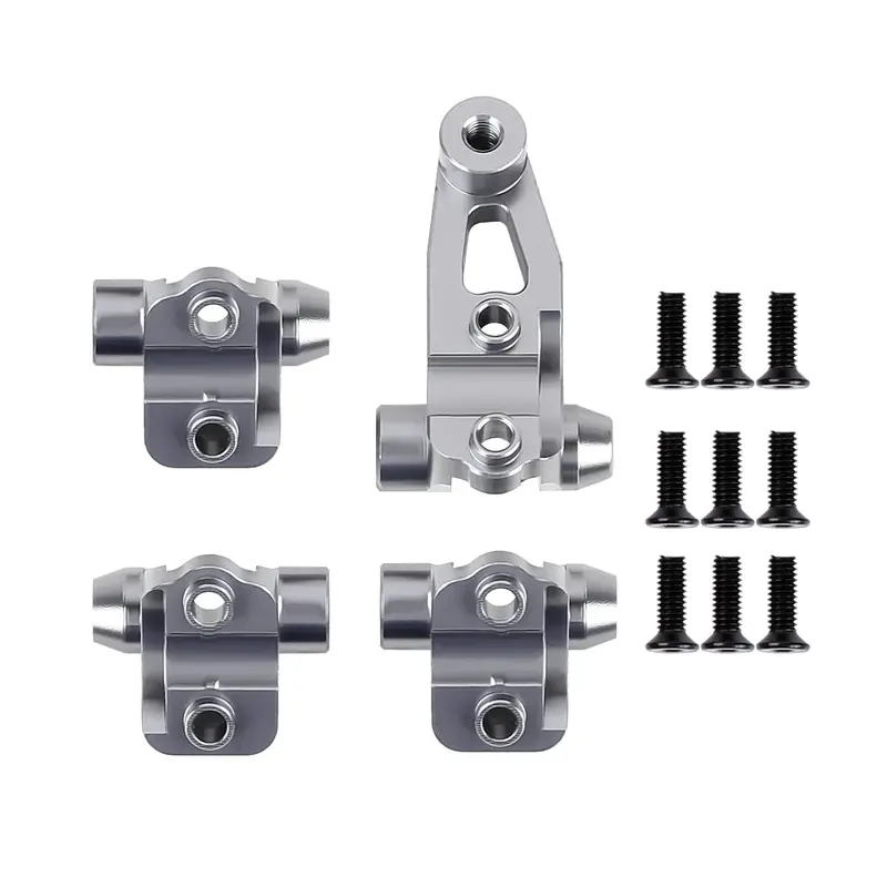 Trx4 Metal Axle Mount Set Suspension Links Stand For Rc Crawler Car Traxxas Trx-4 8227 Upgrade Parts - Grey Silver 1