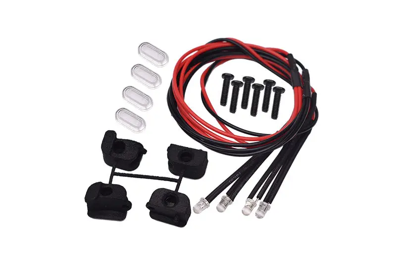 Universal Front And Rear Chassis Decorative Led Light For Traxxas 1:18 Trx4m Ford Bronco Crawler 97074-1 / Trx4m Land Rover Defender 97054-1 Upgrades 1