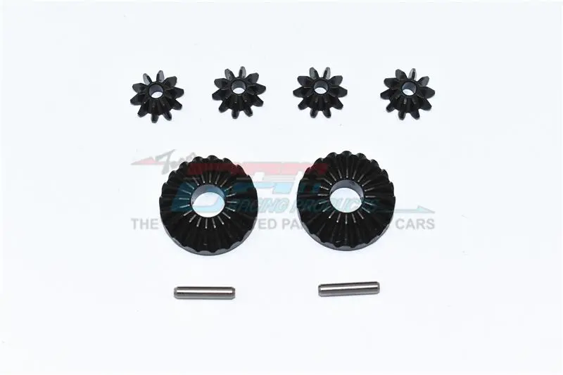 Upgrade Parts Harden Steel #45 Front/Center/Rear Differential Gear For Traxxas 1:10 4Wd Maxx 89076-4 / 4Wd Maxx With Widemaxx 89086-4 / 1:8 4Wd Maxx Slash 6S 102076-4 Upgrades - Black 1