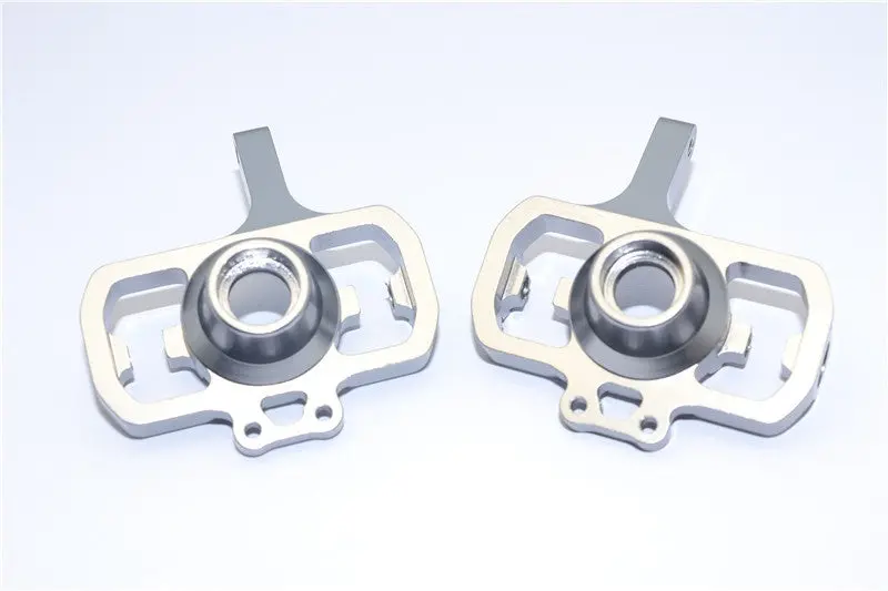 Vaterra 2012 Nissan Gt-R V100-S Aluminum Front Knuckle Arm - 1Pr Gray Silver 1