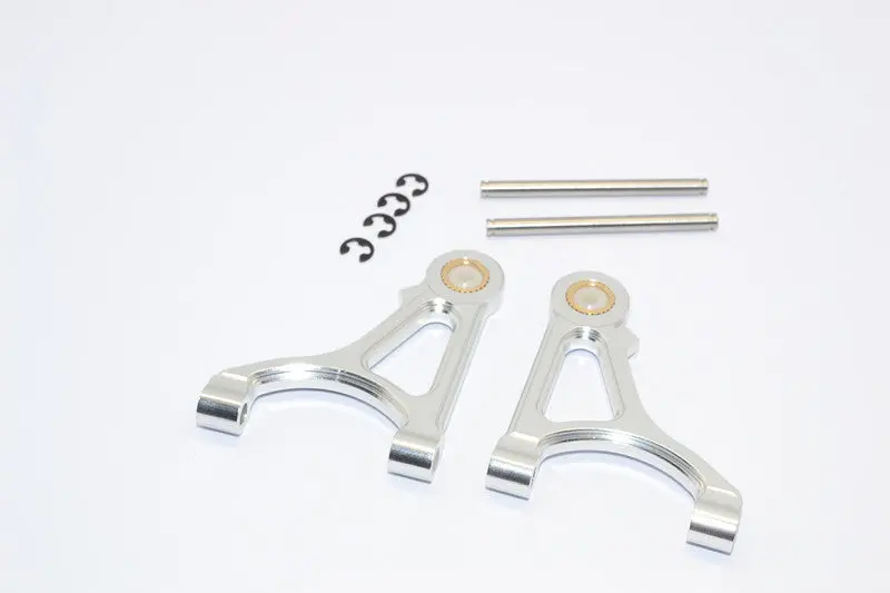 Vaterra 2012 Nissan Gtr Aluminum Front Upper Arm - 1 Pair Silver 1