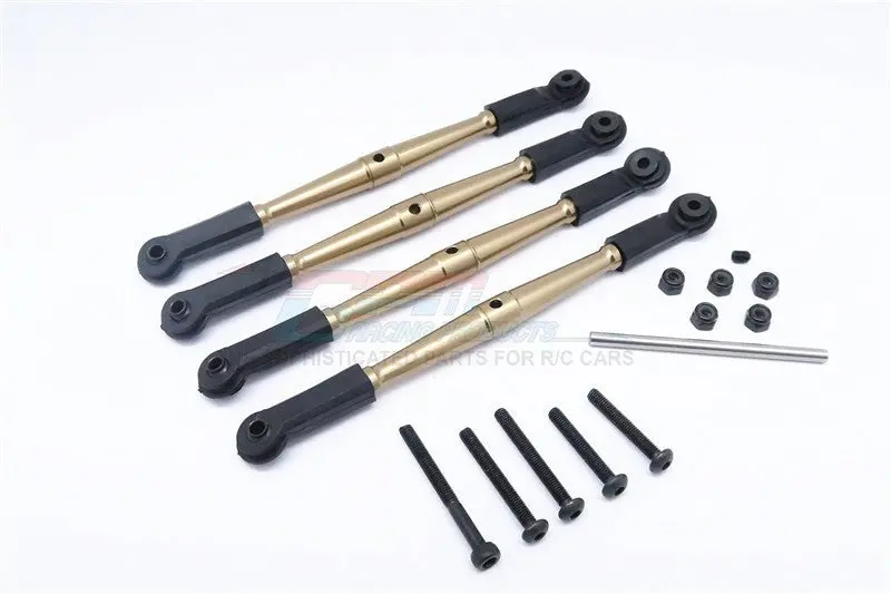 Vaterra K5 Blazer Ascender Aluminum Front Anti-Thread Tie Rod 110Mm For 308Mm Wheelbase - 4Pcs Set Titanium 1