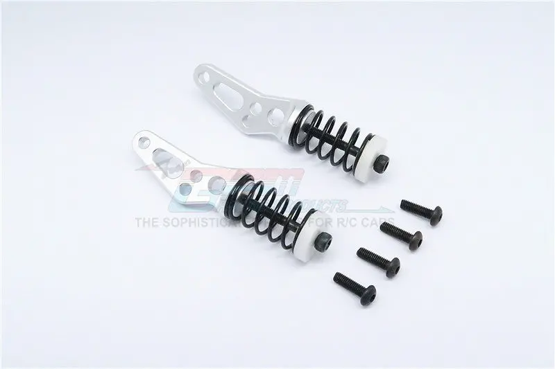 Vaterra K5 Blazer Ascender Aluminum Front Bumper Absorber - 1 Set Silver 1