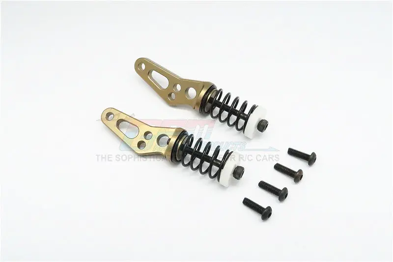 Vaterra K5 Blazer Ascender Aluminum Front Bumper Absorber - 1 Set Titanium 1