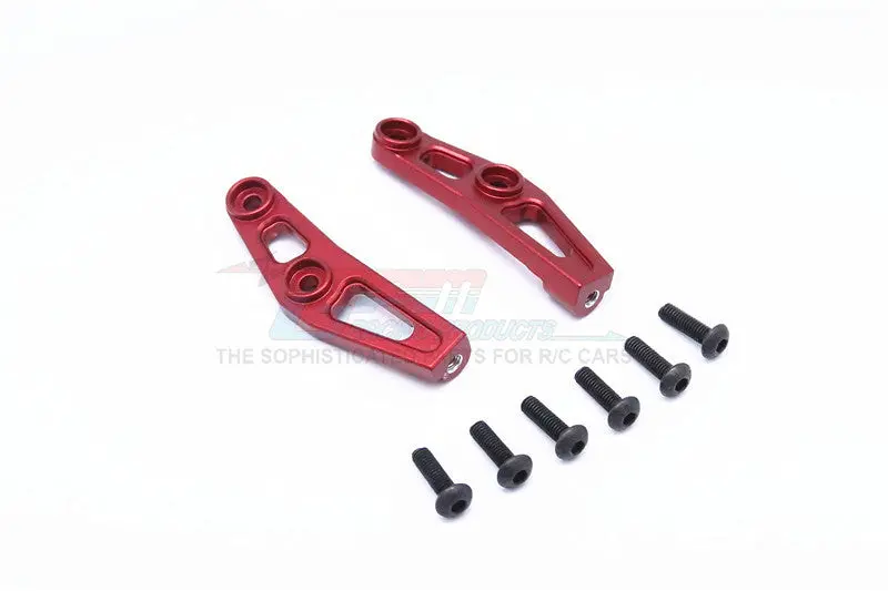 Vaterra K5 Blazer Ascender Aluminum Front Bumper Mount - 2Pcs Set Red 1