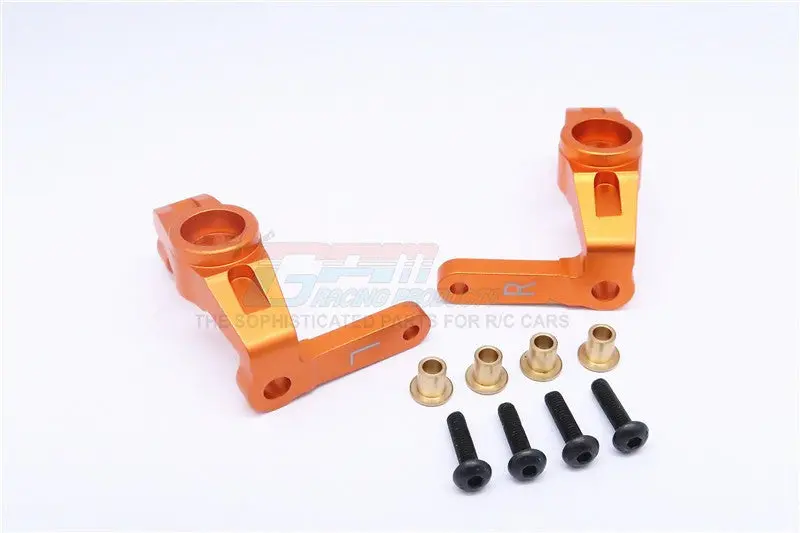 Vaterra K5 Blazer Ascender Aluminum Front Knuckle Arm - 1Pr Set Orange 1