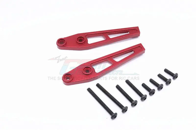 Vaterra K5 Blazer Ascender Aluminum Rear Bumper Mount - 2Pcs Set Red 1