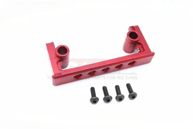 Vaterra K5 Blazer Ascender Aluminum Rear Chassis Link Mount - 1Pc Set Red 1