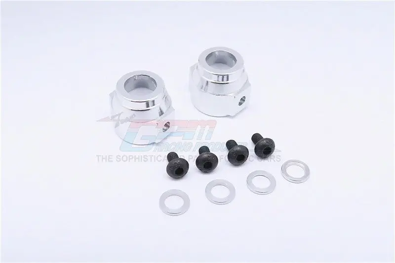 Vaterra K5 Blazer Ascender Aluminum Rear Hub Carrier - 1Pr Set Silver 1