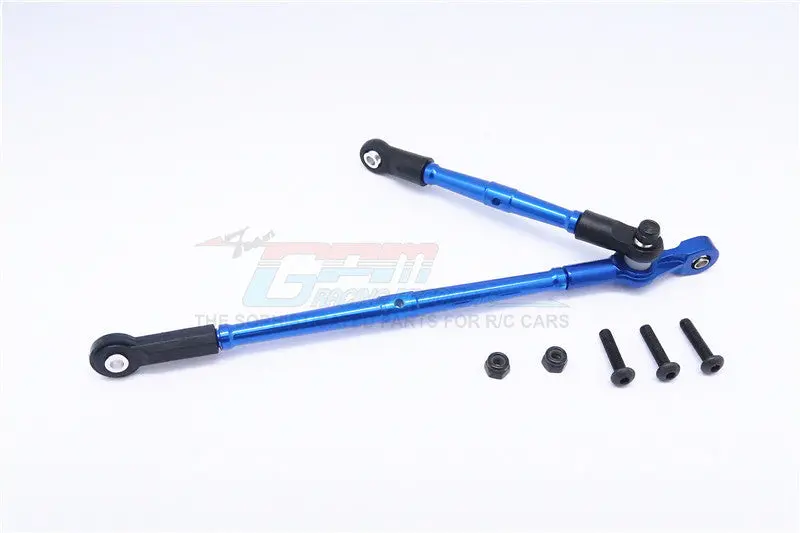 Vaterra K5 Blazer Ascender Aluminum Steering Tie Rod - 2Pcs Set Blue 1