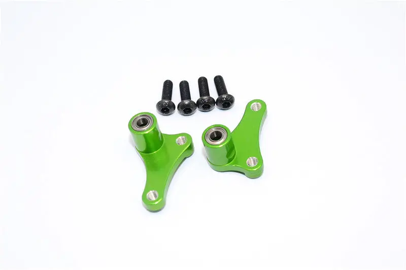 Vaterra Twin Hammers Aluminum Front Multi Mount Rockers Arms With Multi Mounting Holes For Different Ratio - 1 Set Green 1