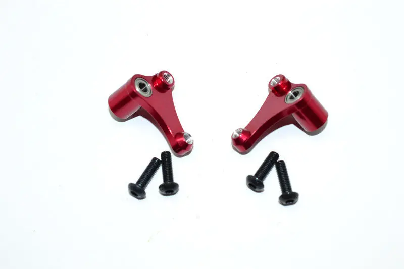 Vaterra Twin Hammers Aluminum Front Multi Mount Rockers Arms With Multi Mounting Holes For Different Ratio - 1 Set Red 1