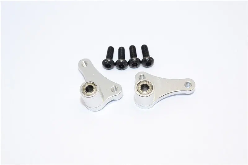 Vaterra Twin Hammers Aluminum Front Multi Mount Rockers Arms With Multi Mounting Holes For Different Ratio - 1 Set Silver 1