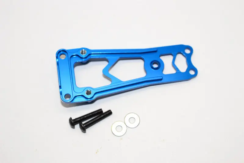 Vaterra Twin Hammers Aluminum Top Brace Plate With Standoff Posts - 1 Set Blue 1