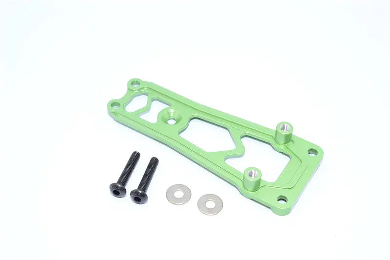 Vaterra Twin Hammers Aluminum Top Brace Plate With Standoff Posts - 1 Set Light Green 1